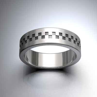 Aliança casament plata 6 mm.