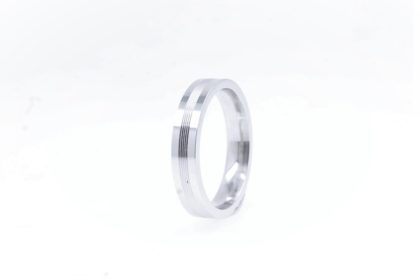 Aliança plata 4mm
