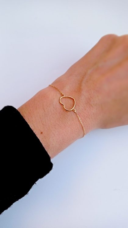 Polsera cor d'or