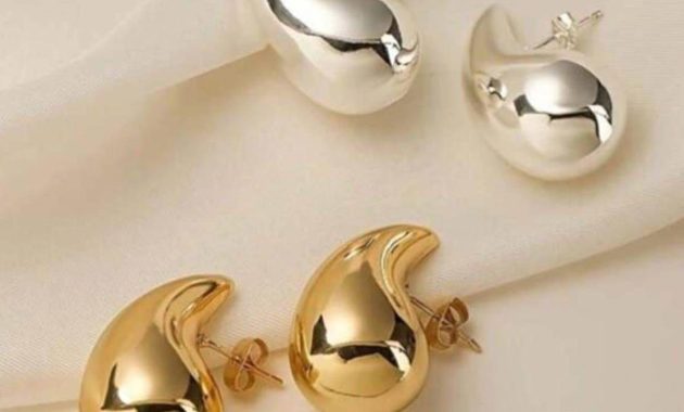 Arracades gota en or groc