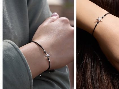 Polsera estrella de mar plata