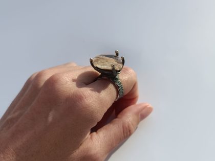 Anell peça única ulls de caragol